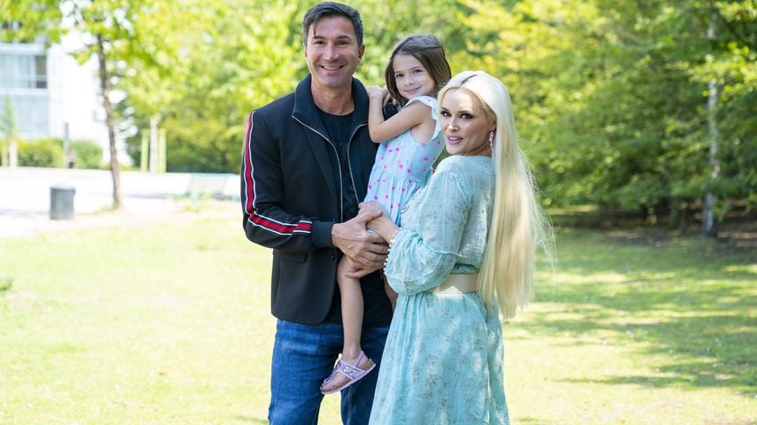 Lucas Cordalis und Daniela Katzenberger mit ihrer Tochter Sophia, 2020