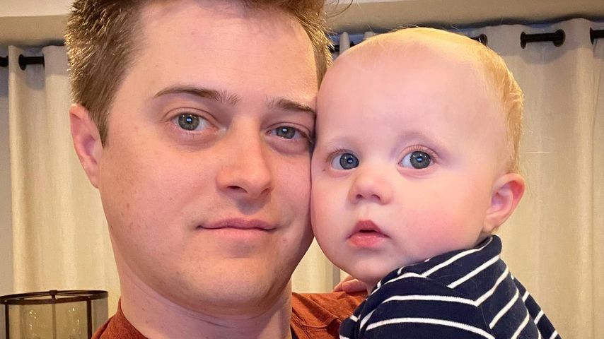 Lucas Grabeel und sein Neffe Lennon im Februar 2022