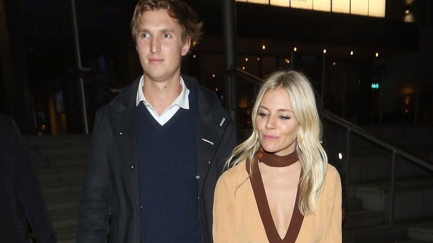 Lucas Zwirner und Sienna Miller, Oktober 2019