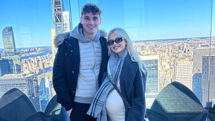 Lucy Fallon und ihr Partner Ryan Ledson im November 2022 in New York City