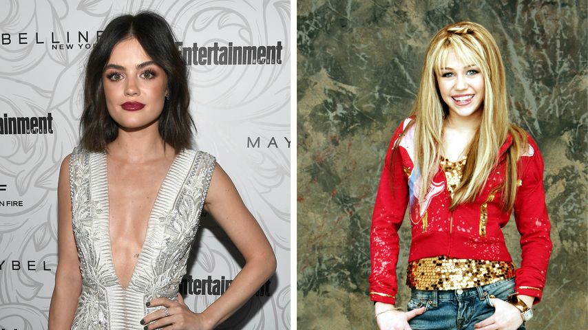Lucy Hale und Hannah Montanna