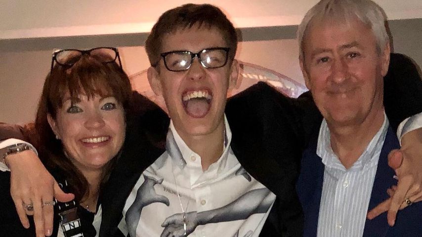 Lucy Smith und Nicholas Lyndhurst mit ihrem Sohn Archie