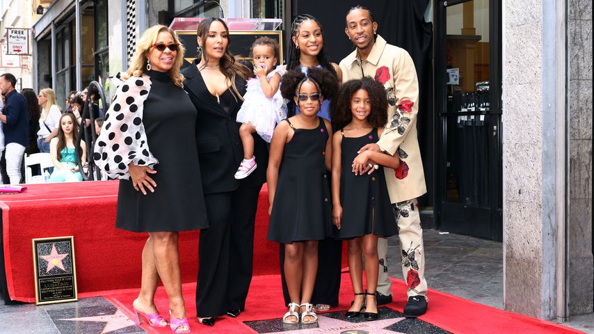 Ludacris mit seiner Familie auf dem Hollywood Boulevard
