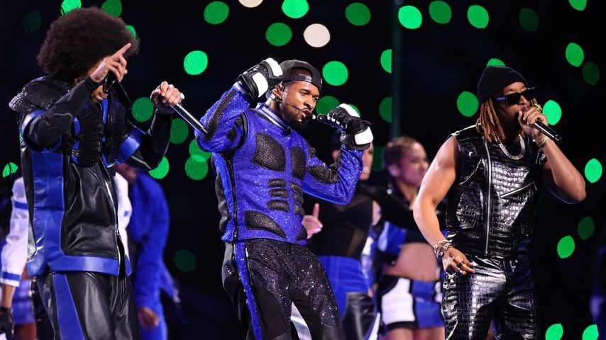 Ludacris, Usher und Lil Jon beim Super Bowl 2024