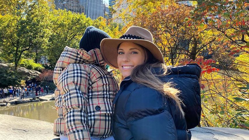 Baby Ludwig schon so groß: Cathy Hummels kann's nicht fassen