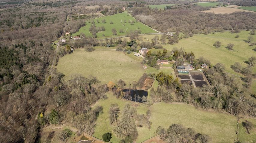 Windsor Great Park bei der Forest Lodge, Luftaufnahme aus dem Historic England Archive
