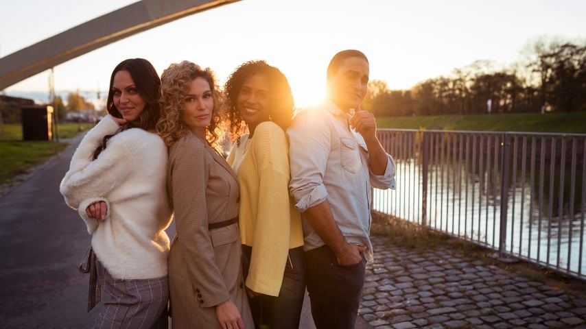 Luise-Isabella Matejczyk, Sophie Imelmann, Sharon Battiste und David Ortega aus "Köln 50667"