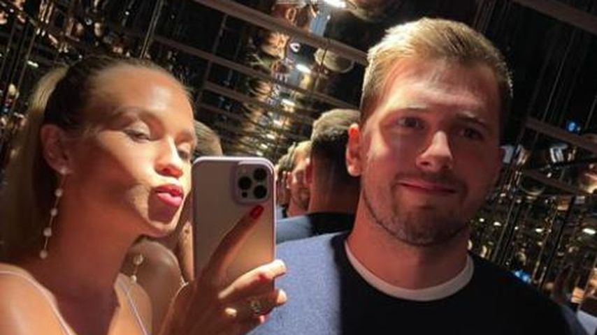 Luka Doncic und seine Partnerin Ana Maria im Juli 2023