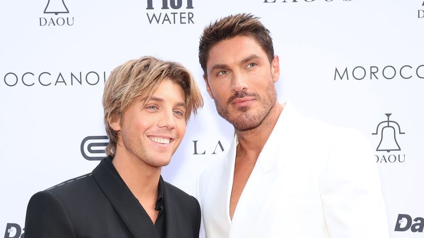 Lukas Gage und Chris Appleton im April 2023