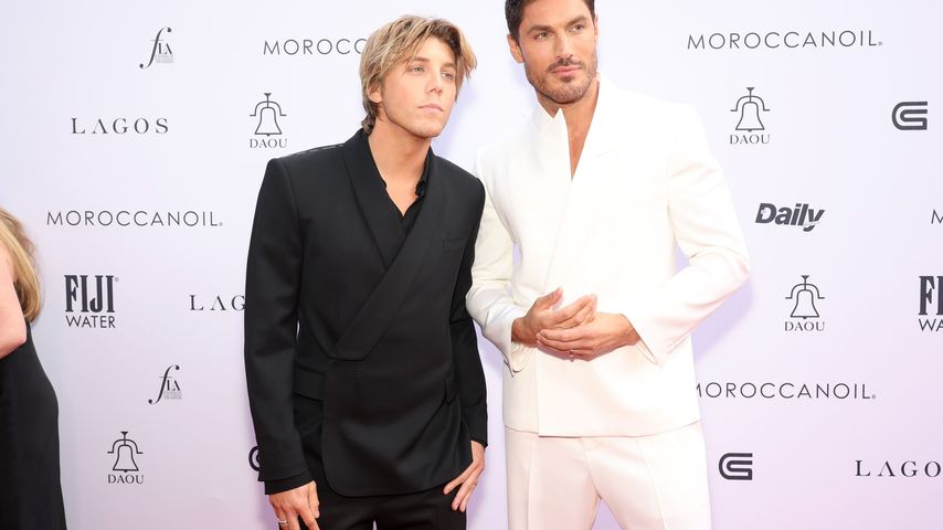 Lukas Gage und Chris Appleton im April 2023