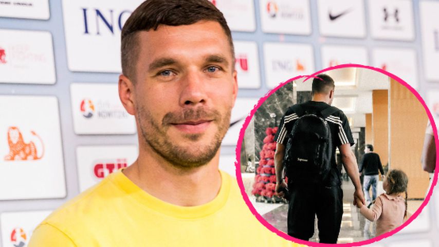 Lukas Podolski bezaubert mit neuer Papa-Tochter-Aufnahme