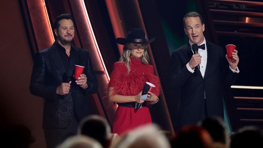 Luke Bryan, Lainey Wilson und Peyton Manning, Moderatoren der CMAs 2024