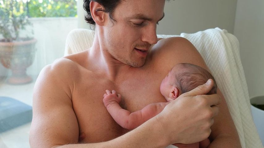 Luke Cook mit seinem Sohn