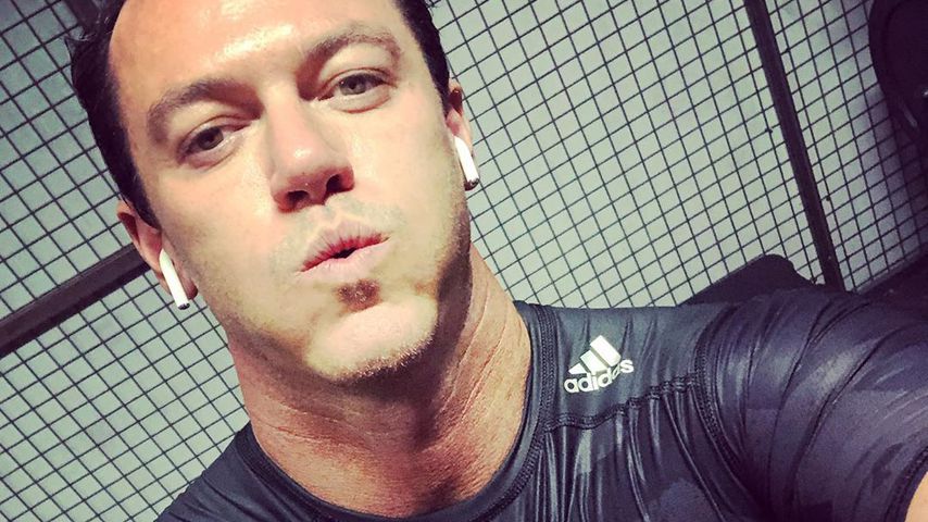 Luke Evans im Fitnessstudio