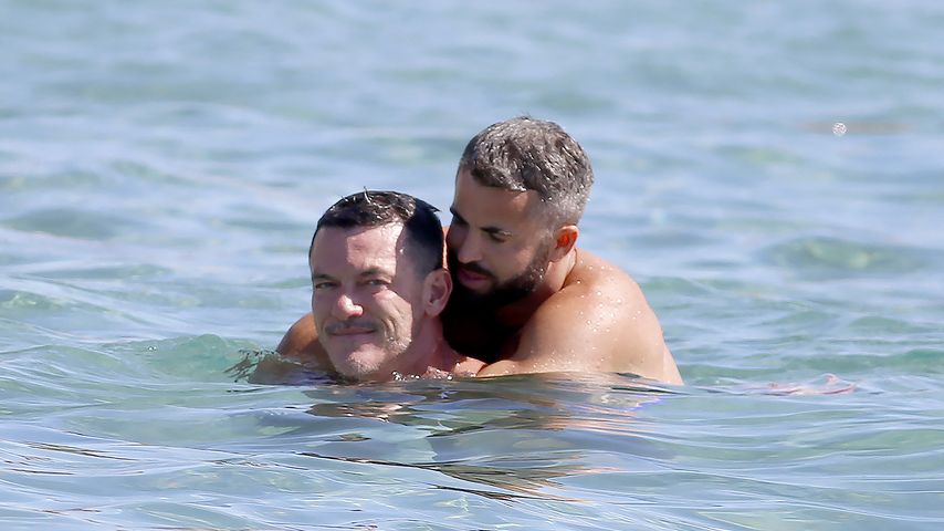 Luke Evans und Fran Tomas auf Ibiza, August 2022