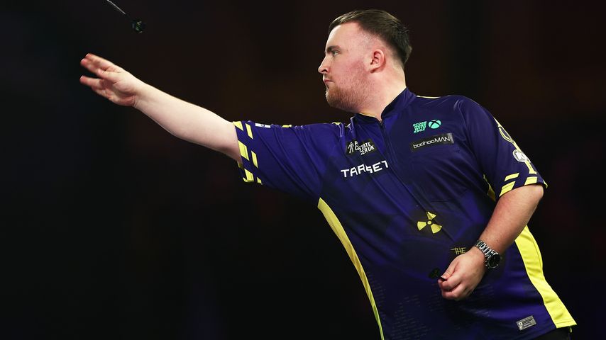 Luke Littler bei der Darts-WM 2024