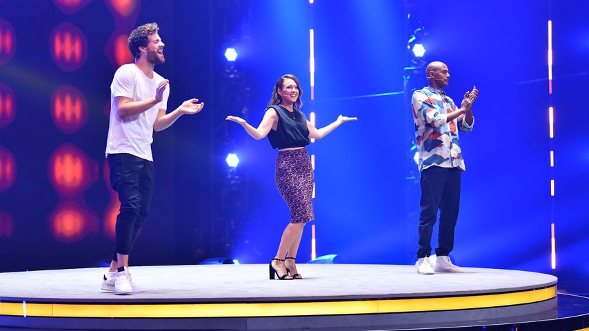 Luke Mockridge, Carolin Kebekus und Teddy Teclebrhan bei "FameMaker"