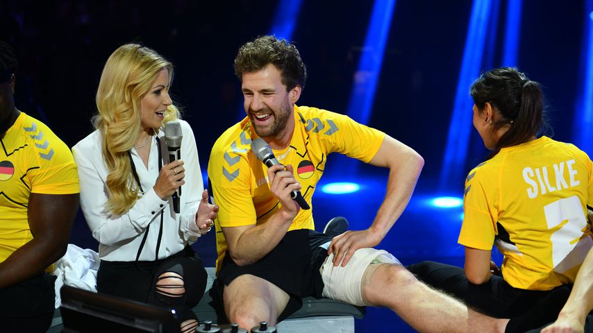 Andrea Kaiser und Luke Mockridge bei "CATCH! Die Europameisterschaft im Fangen"