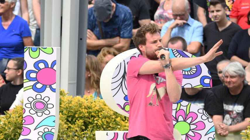 Luke Mockridge bei seinem Auftritt im "ZDF Fernsehgarten"
