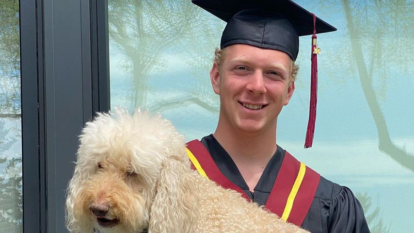 Luke Prokop mit seinem Hund