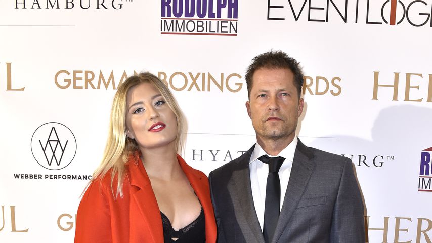 Til Schweiger (r.) mit seiner Tochter Luna, Oktober 2017 in Hamburg