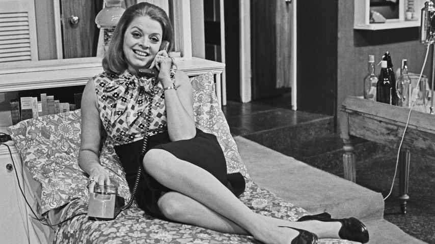 Lynda Baron in dem Theaterstück "The Bedwinner", 1974