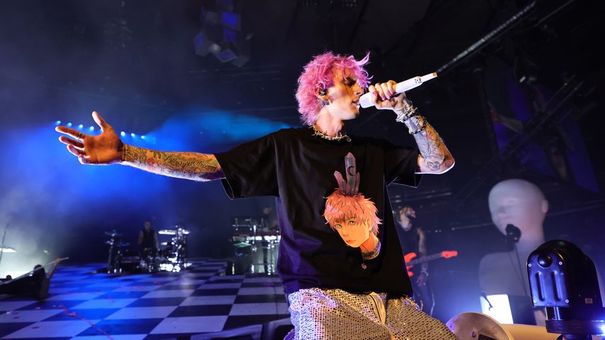 Machine Gun Kelly bei einem Konzert in New York 2022