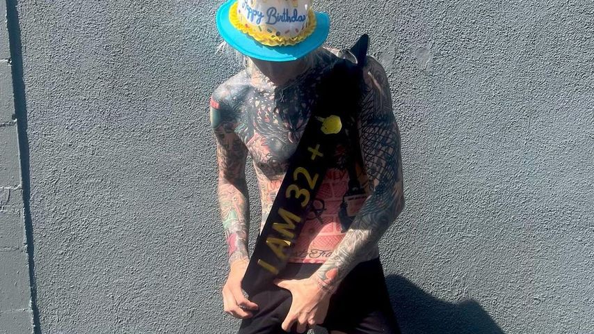 Machine Gun Kelly an seinem 33. Geburtstag