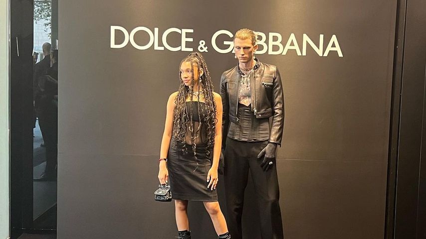 Machine Gun Kelly (r.) und seine Tochter Casie Colson Baker