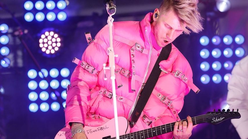 Machine Gun Kelly bei der Silvester-Party am Times Square in NYC im Dezember 2020