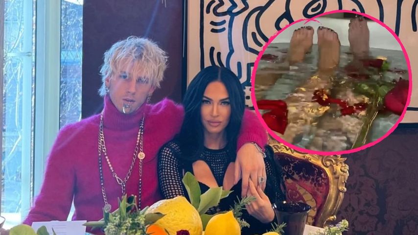 Nach Verlobung: MGK und Megan Fox füßeln in Badewanne!