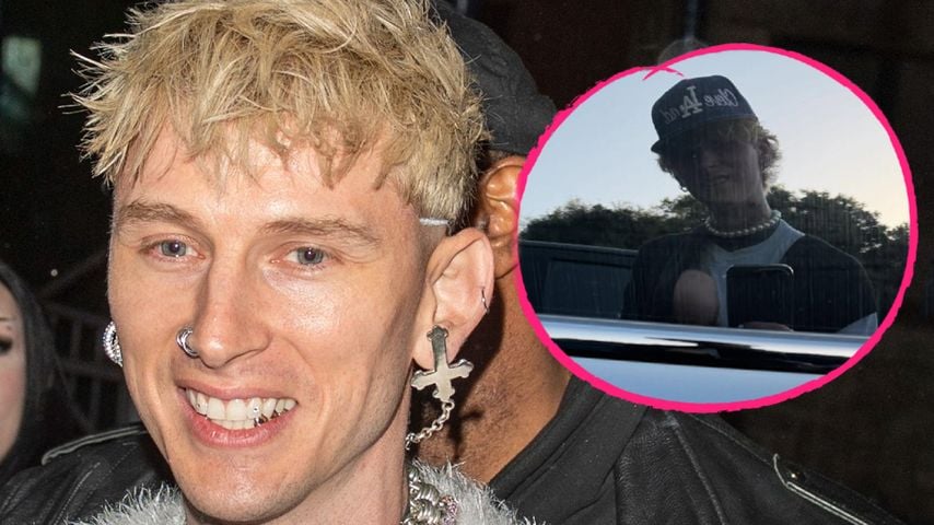 MGK teilt seltenen Schnappschuss mit neugeborener Tochter