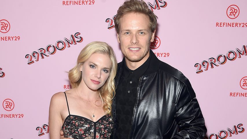 MacKenzie Mauzy und Sam Heughan, 2017