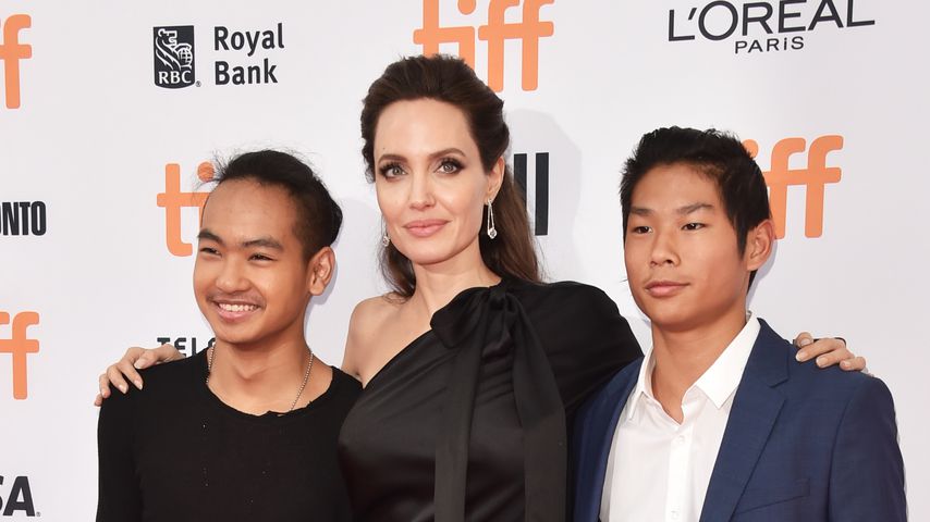 Maddox, Angelina und Pax Jolie-Pitt 2017 in Toronto, Kanada