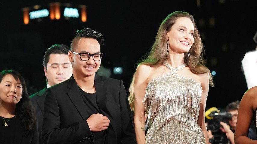 Maddox Jolie-Pitt und Angelina Jolie bei der "Maleficent: Mistress of Evil"-Premiere in Tokio, 2019
