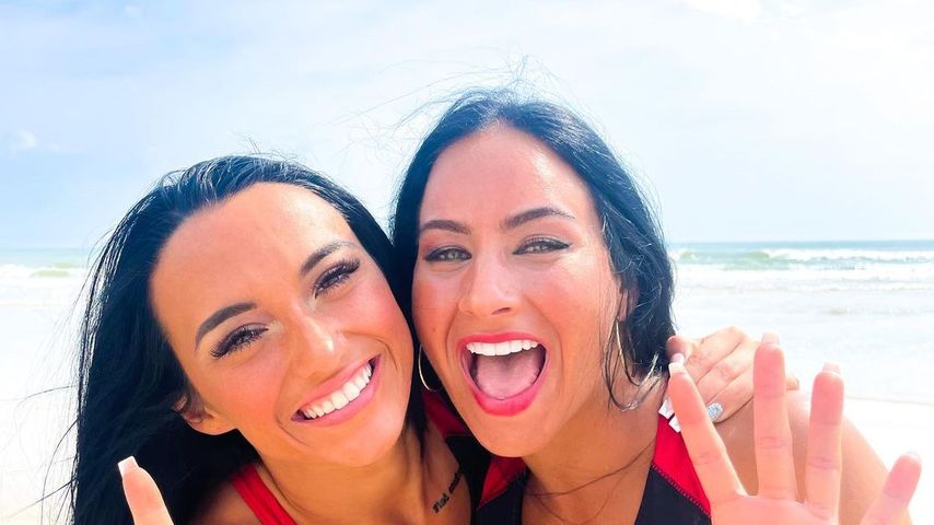 Maddy Brum mit ihrer Teamkollegin Gabi Butler