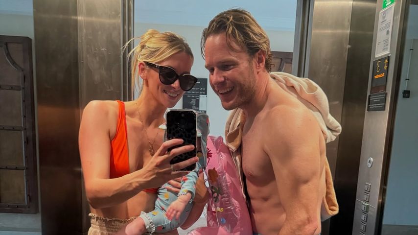 Madison, Amelia und Sänger Olly Murs
