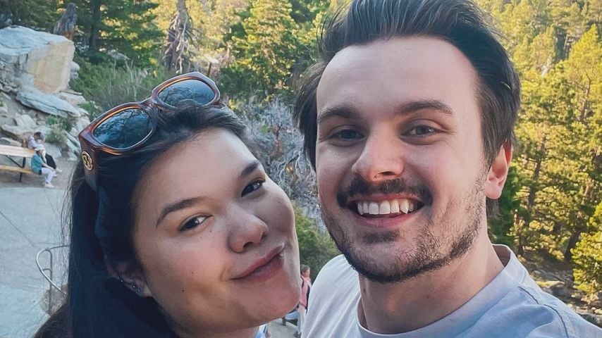 Madison De La Garza, Schauspielerin, mit ihrem Partner