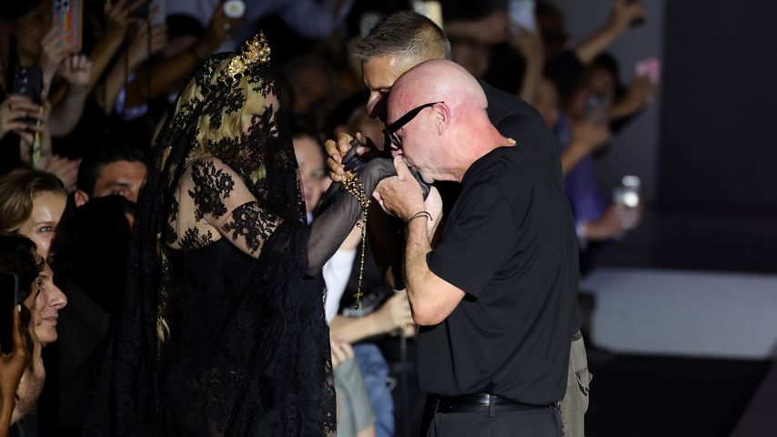 Madonna, Domenico Dolce und Stefano Gabbana bei der Mailänder Fashion Week
