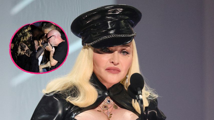 Collage: Madonna, Domenico Dolce, Stefano Gabbana, Madonna