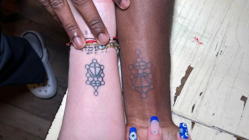 Madonna und ihr Sohn David mit dem gleichen Tattoo