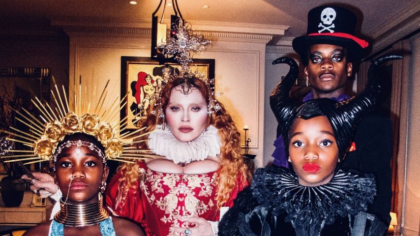Madonna mit ihren Kindern im Oktober 2022