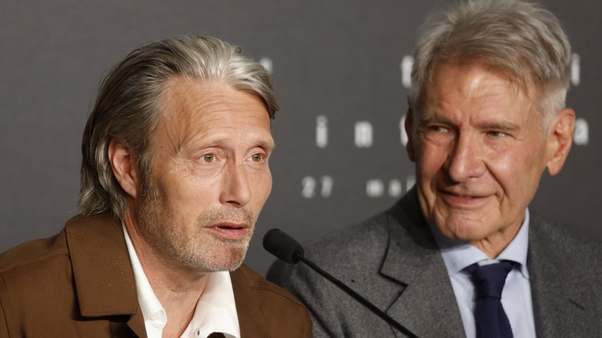 Mads Mikkelsen und Harrison Ford im Mai 2023
