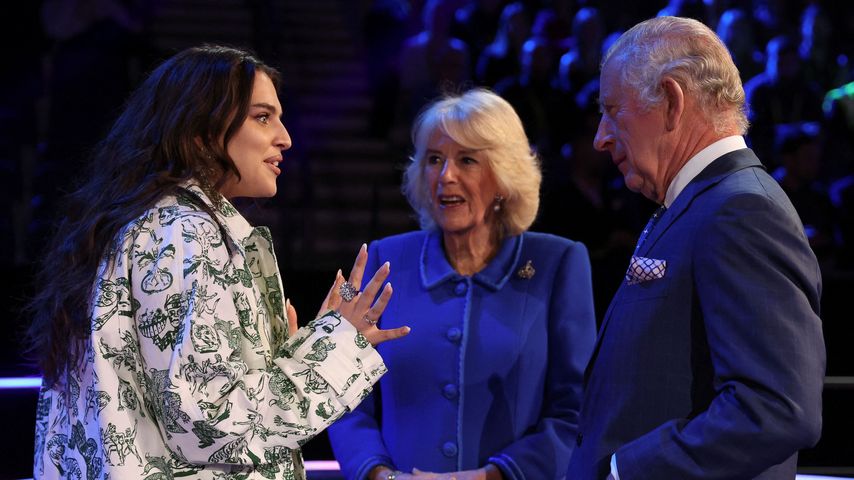 Mae Muller, König Charles und Queen Consort Camilla