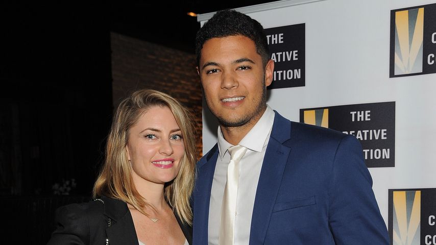 Schauspielerin Mädchen Amick und ihr Sohn Sly, 2015