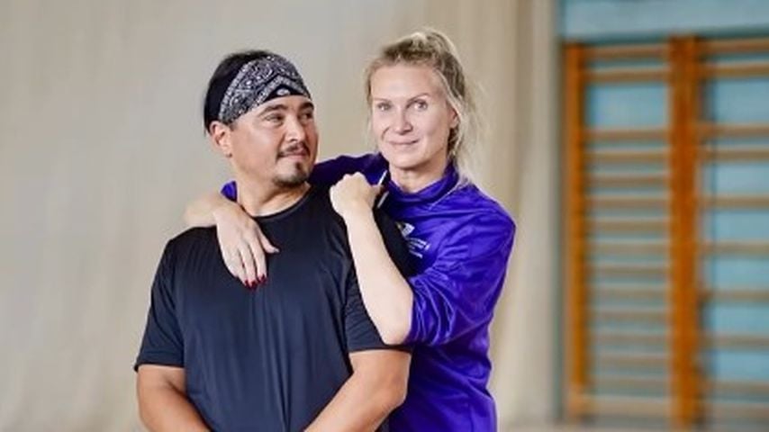Magdalena Brzeska und Erich Klann im Training