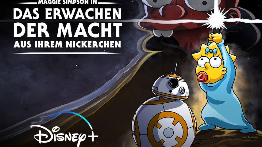 "Maggie Simpson und das Erwachen der Macht aus ihrem Nickerchen"-Plakat