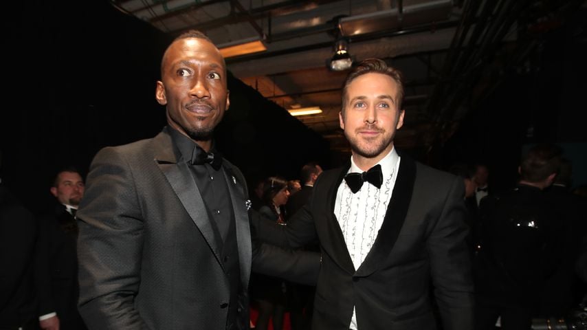 Mahershala Ali und Ryan Gosling backstage bei den Oscars 2017