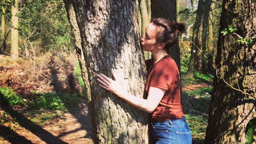 Liebes-Flaute? Hier knutscht Maike von Bremen einen Baum