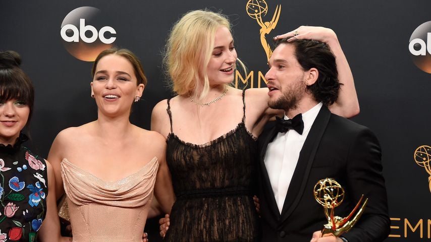 Maisie Williams, Emilia Clarke, Sophie Turner und Kit Harington, "Game of Thrones"-Schauspieler
